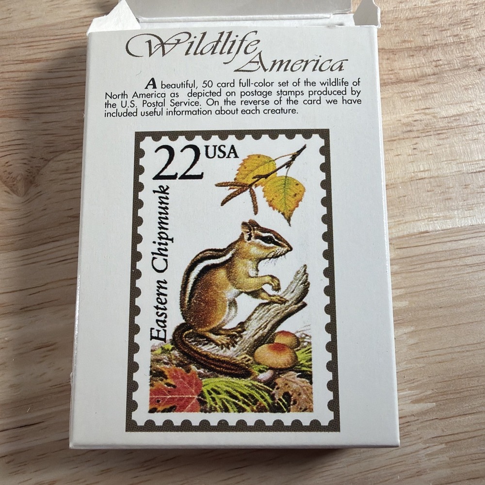 Vintage Wildlife America Trading Card Set, Complete, 1991 Stamp Pictures - Picture 3 of 4